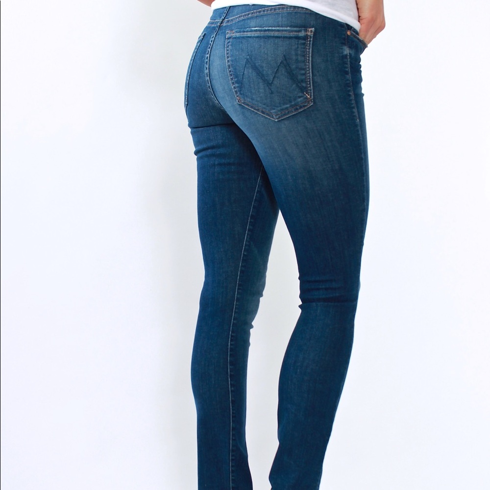 Mother denim high waisted looker ankle fray